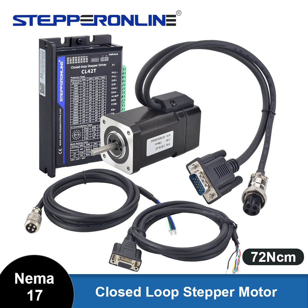Closed Loop Stepper Motor Nema 17 - STEPPERONLINE Kit motore passo-passo ad anello
