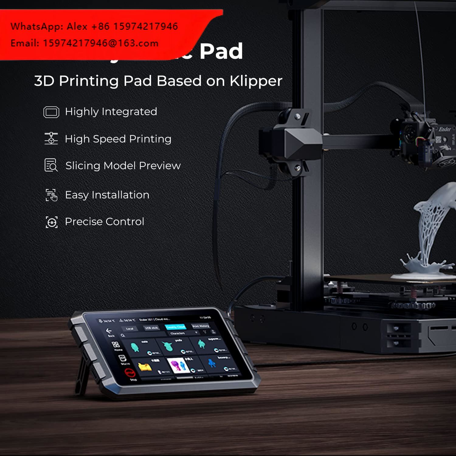Klipper Pad 7 Inch - Creality Sonic Pad T800 Touchscreen da