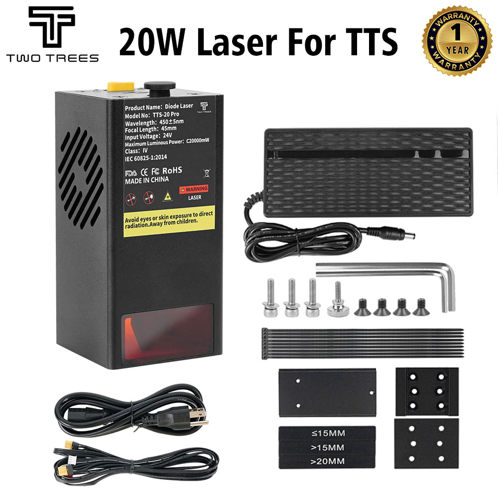 20W Laser Engraver Module Upgrade - TWOTREES 20W Modulo Laser Per TTS-55