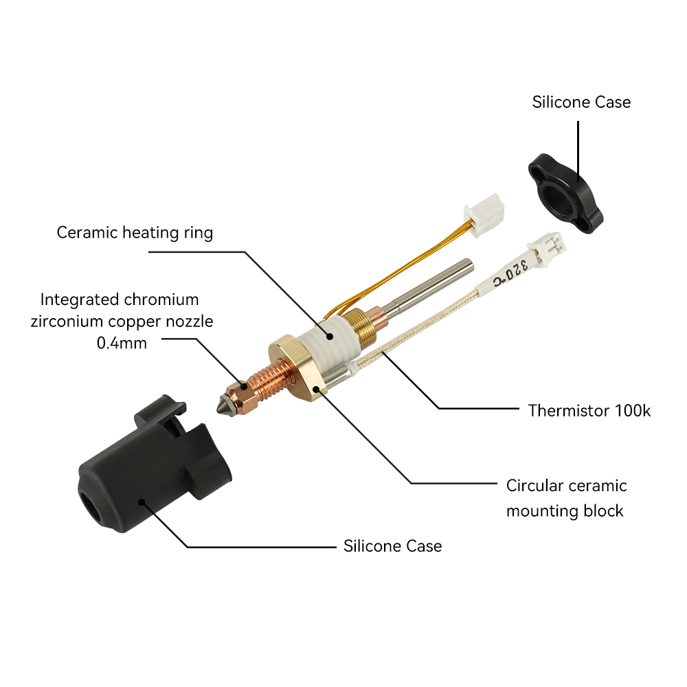 Per Creality K1C/K1 Max Hotend - High Flow Ceramic Hotend recensione e prezzo