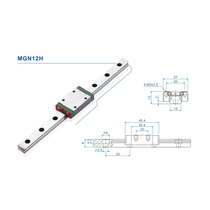 Guida lineare da 12 mm Binario - Linear Rail Mgn12H Set recensione e prezzo
