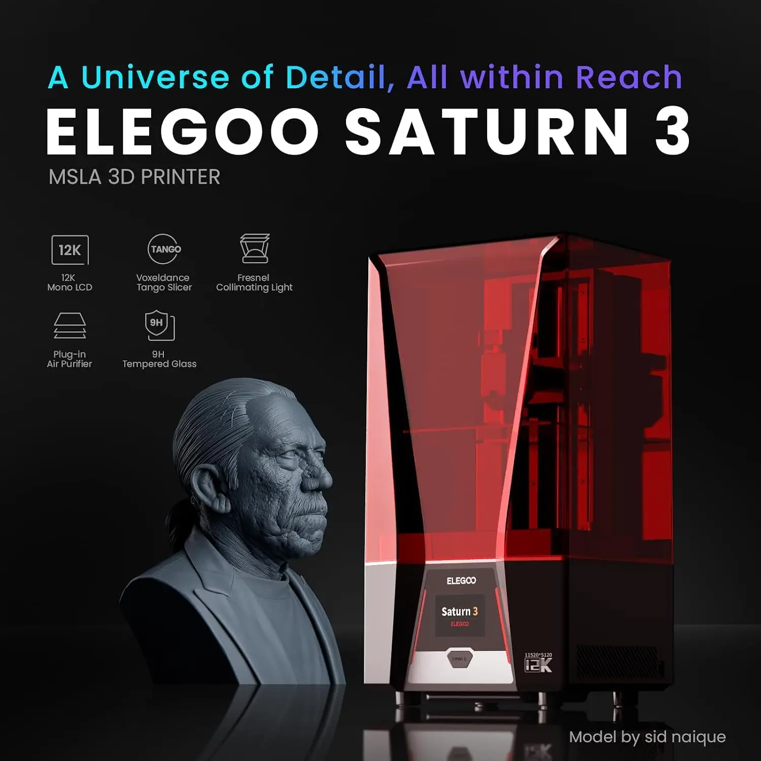 Stampante 3D Saturn 3 MSLA 12K - 12K Monochrome Lcd Resin 3D Printer recensione e prezzo
